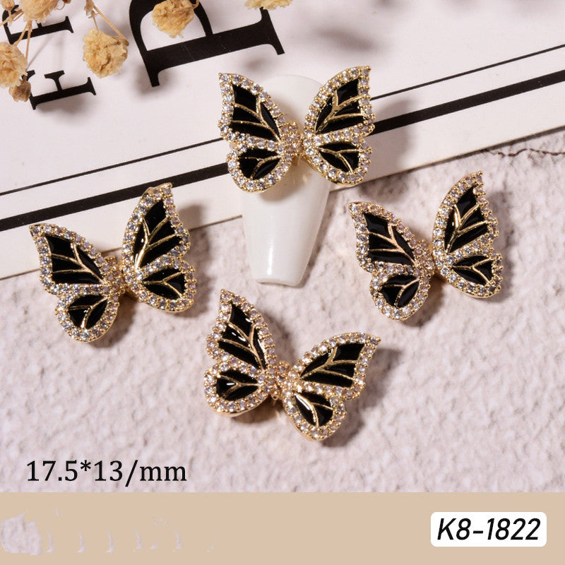 Moving Smart Butterfly Nail Art Jewelry