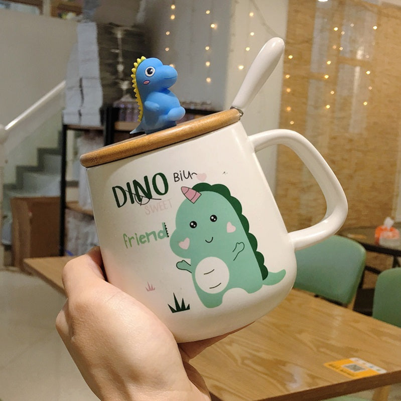 Cute Friendly Monster Mug - Large Mug & Spoon Set