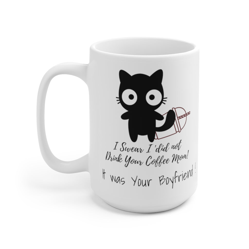 Cute Cat Ceramic Mug 15oz