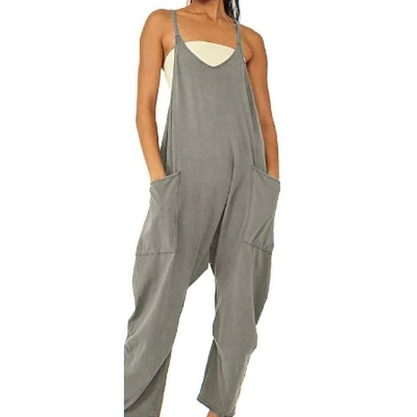 Urban Style Comfortable Romper - Jumpsuit with side pockets