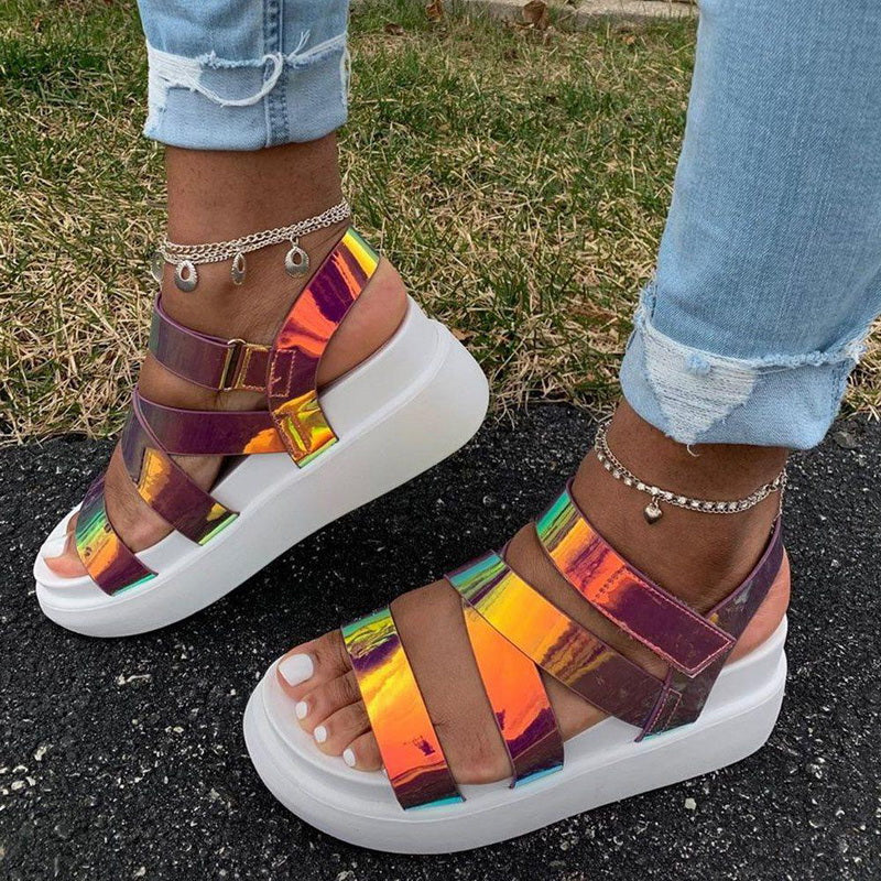 Women's color changing sandals