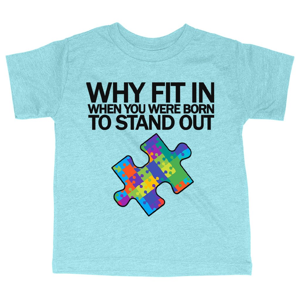 Triblend Toddler Autism Puzzle T-Shirt - Autism T-Shirt Ideas - Autism Awareness T-Shirt