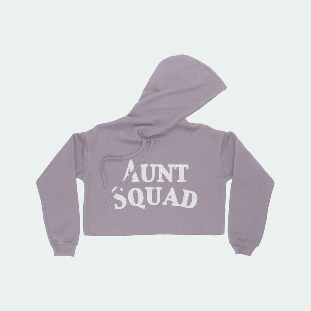 Aunt Squad Women's Cropped Fleece Hoodie