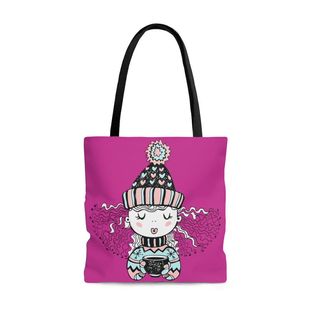 Keep Toasty - Pink Tote Bag