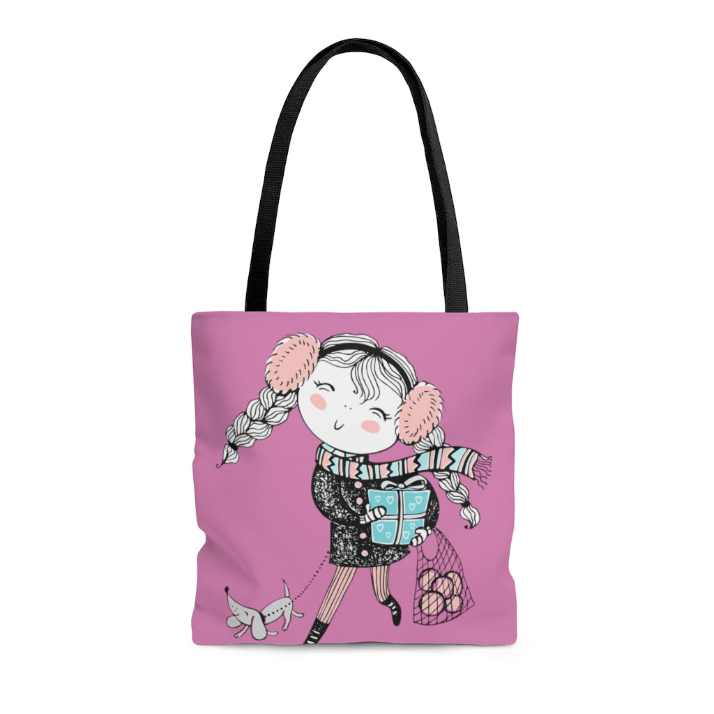 Happy Gift Tote Bag - Pink