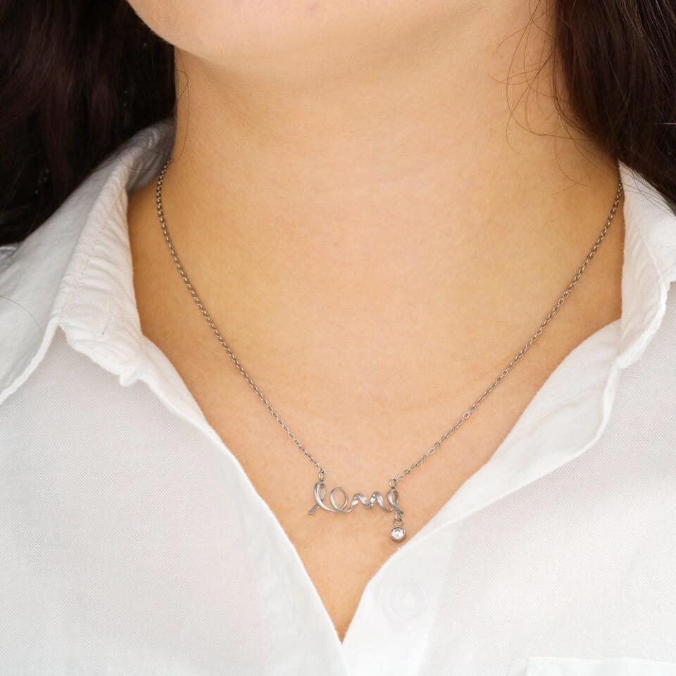 Love Necklace, Personalized Gift For Her - Sister, mother, daughter, wife, girlfriend, best friend, or that special person!