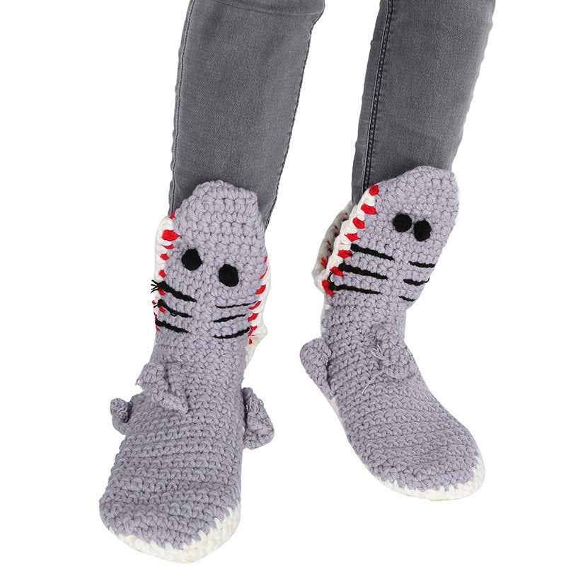 Super Cute Warm Sharky Socks - Handmade