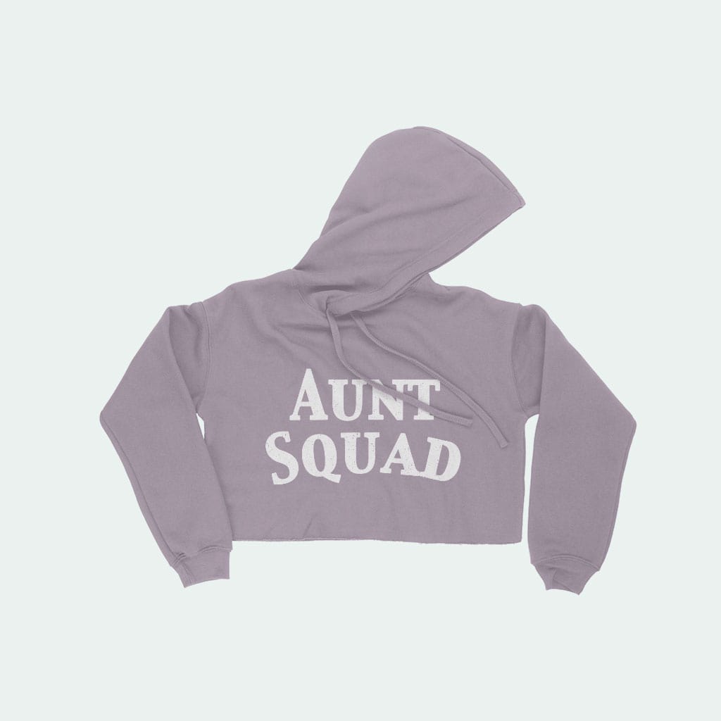 Aunt Squad Women's Cropped Fleece Hoodie