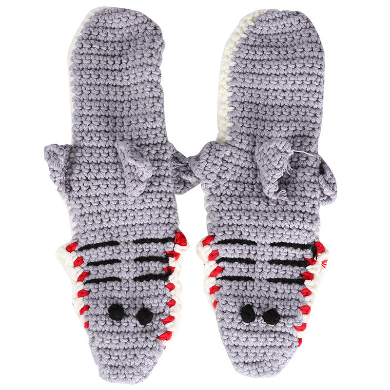 Super Cute Warm Sharky Socks - Handmade