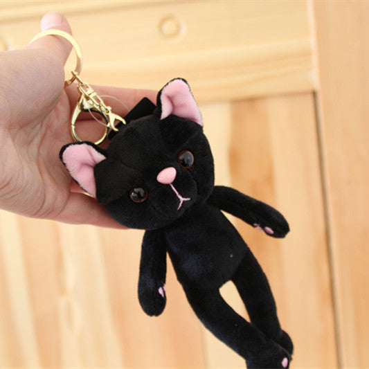 Silly cat - keychain plush toy