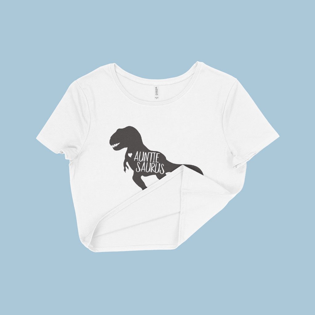 Aunt Dinosaur Cropped T-Shirt