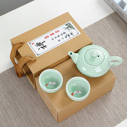 Tea Cup Kung Fu Tea Set Gift