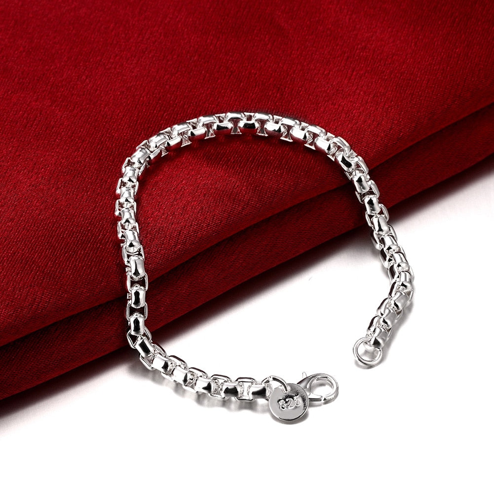 925 Sterling Silver Bracelets necklace Jewelry set