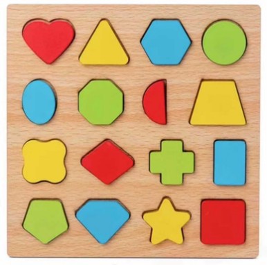 Children Wooden Puzzle Montessori -  Kids Alphabet Number Shape Matching Early Educational Games