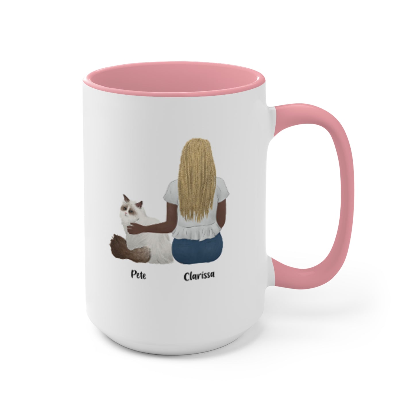 Personalized Coffee Mugs, 15oz - All I need is Coffee & my Kitty! (Customize in Store with live preview)