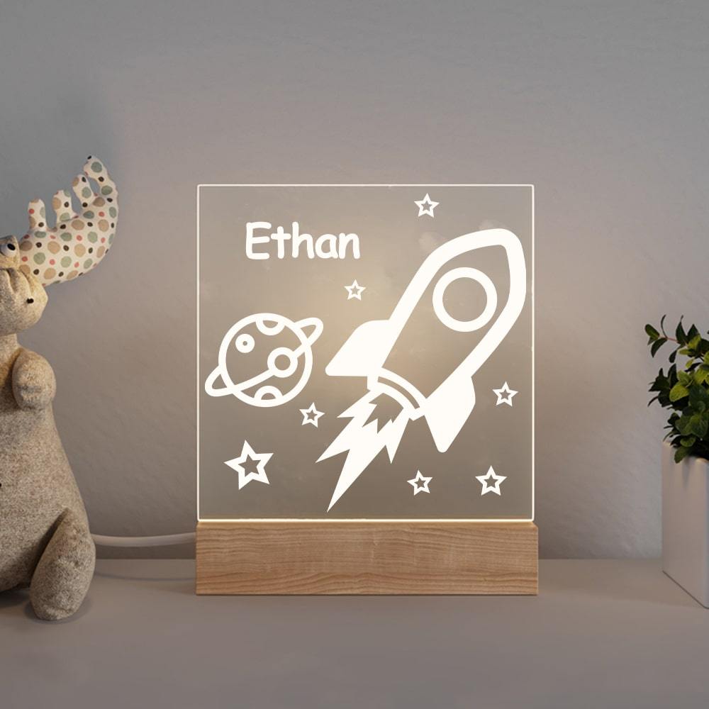 Personalized 3D USB Interior Decoration Night Light With Name