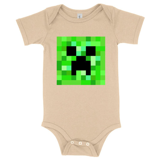 Baby Jersey Creeper Onesie - Minecraft Onesie
