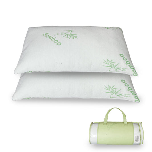 Premium Firm Hypoallergenic Bamboo Fiber Memory Foam Pillow King Size