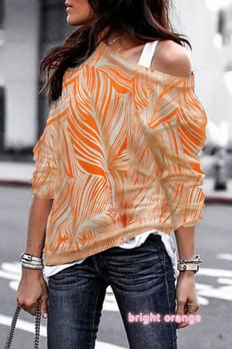 Casual Soft Long Sleeve T-Shirt Women Cotton - Striped Blouse Plus Size S-3XL