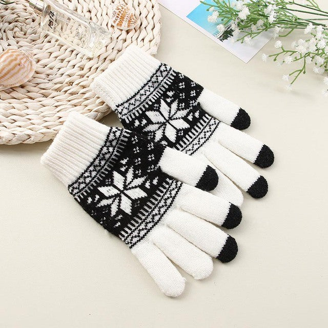 Knitted Winter Gloves  - Unisex Outdoor Stretch