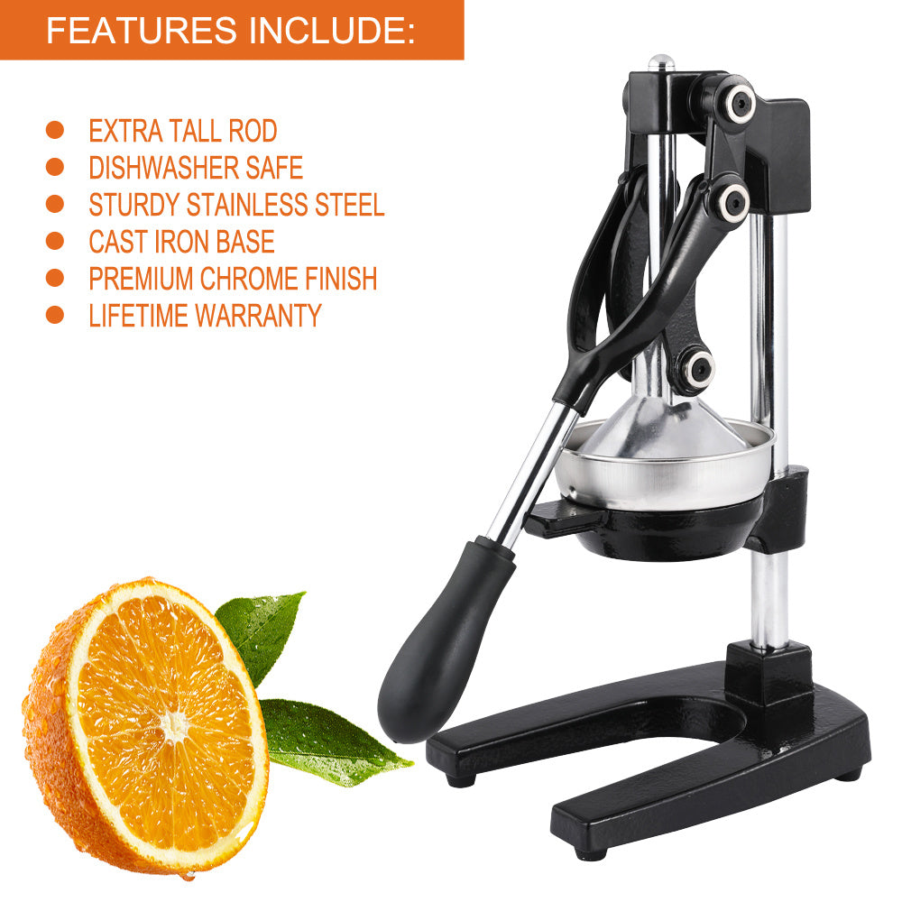 Manual Fruit Juicer - High Quality Metal (Hand Press Juice)