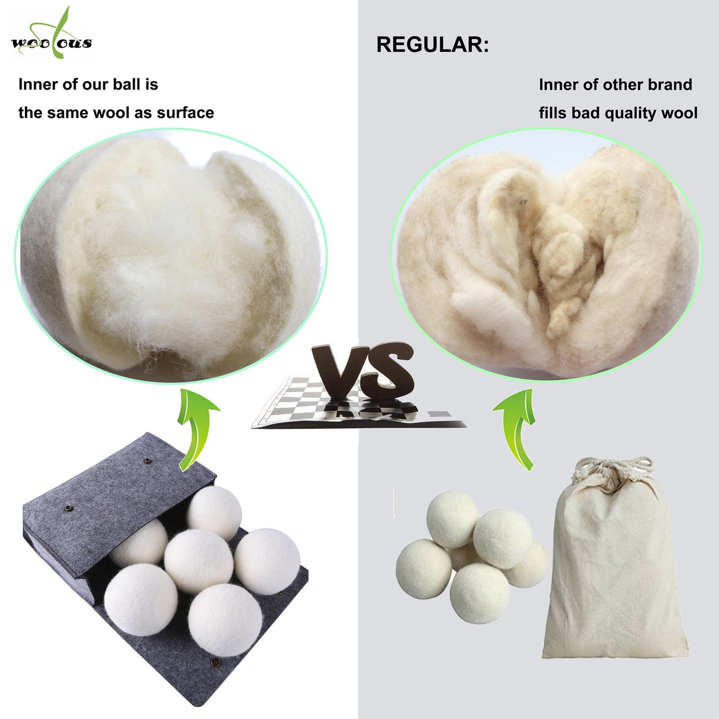 Organic XL Wool Dryer Balls - Premium New Zealand Non-Toxic Dryer Balls