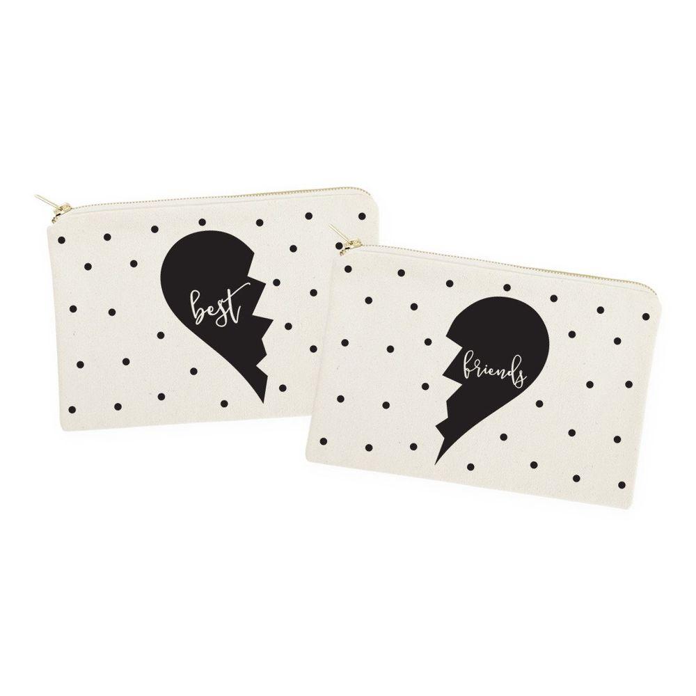 NFT Personalize Best Friends Cosmetic Bag - 100% Cotton 2-Pack