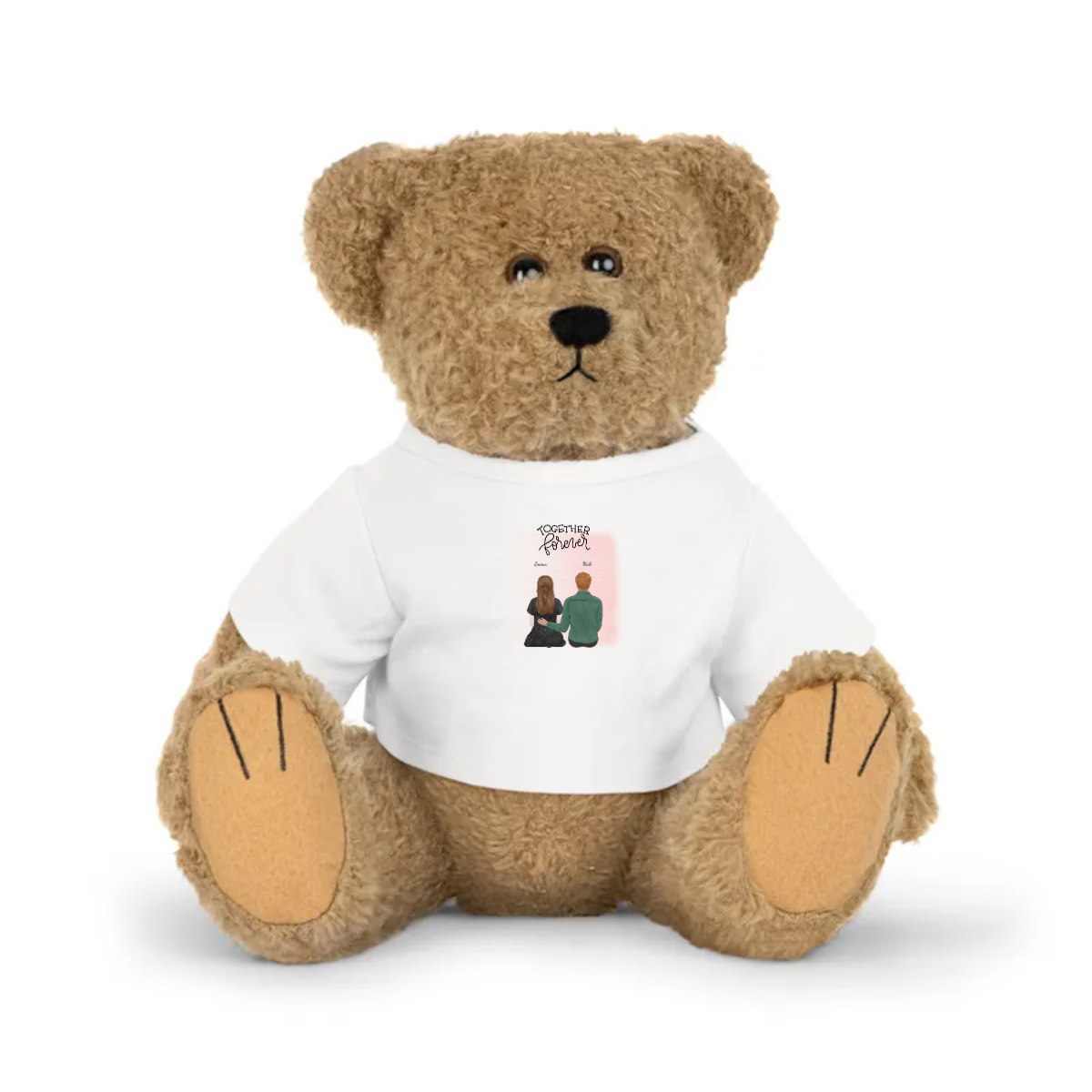 Personalized Plush Toy with T-Shirt - Always Together Custom Plush Gift (Customized in Store Live Preview)